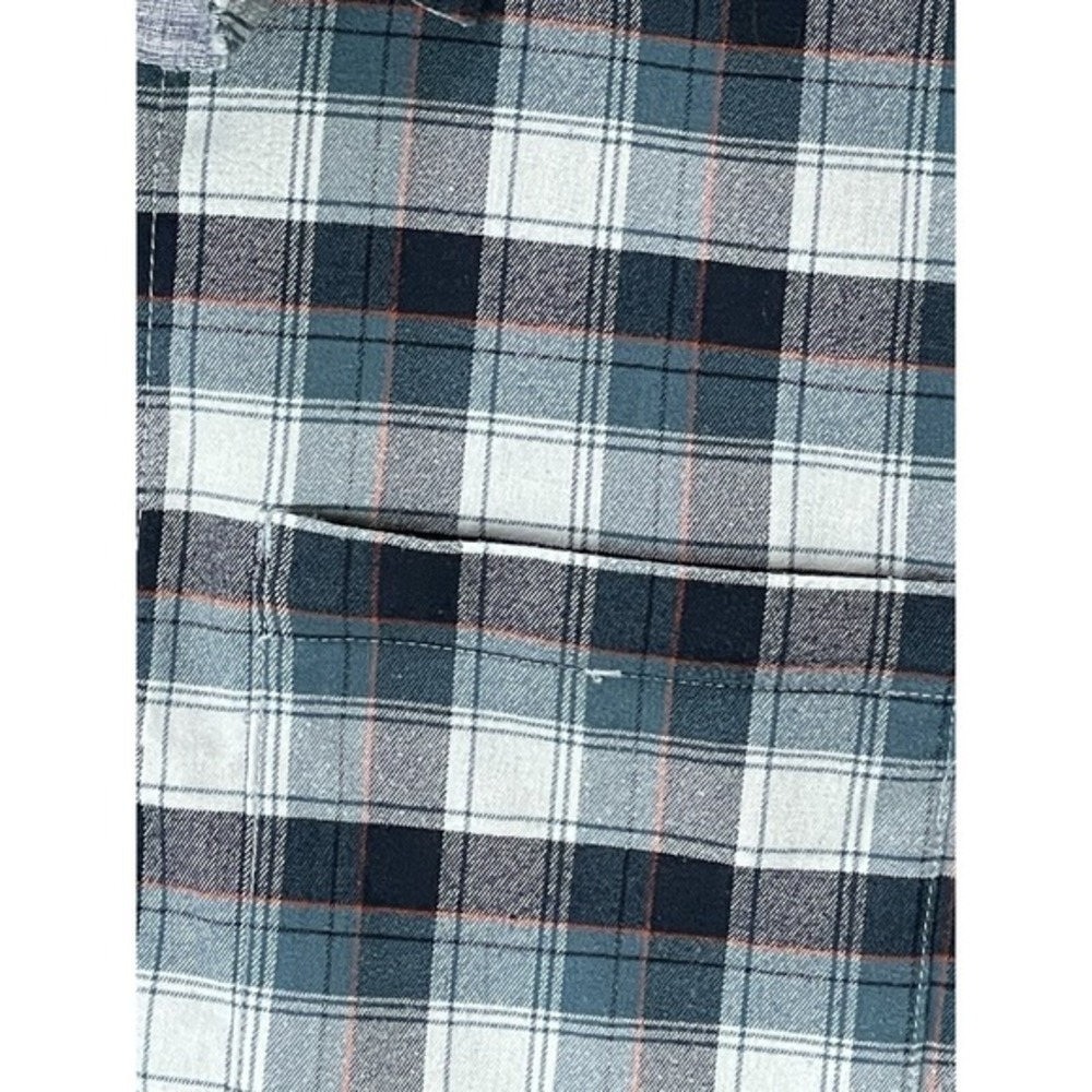 ORVIS‎ Flannel Plaid Shirt Mens M Blue Green  Casual Button Up Long Sleeve - Picture 5 of 13